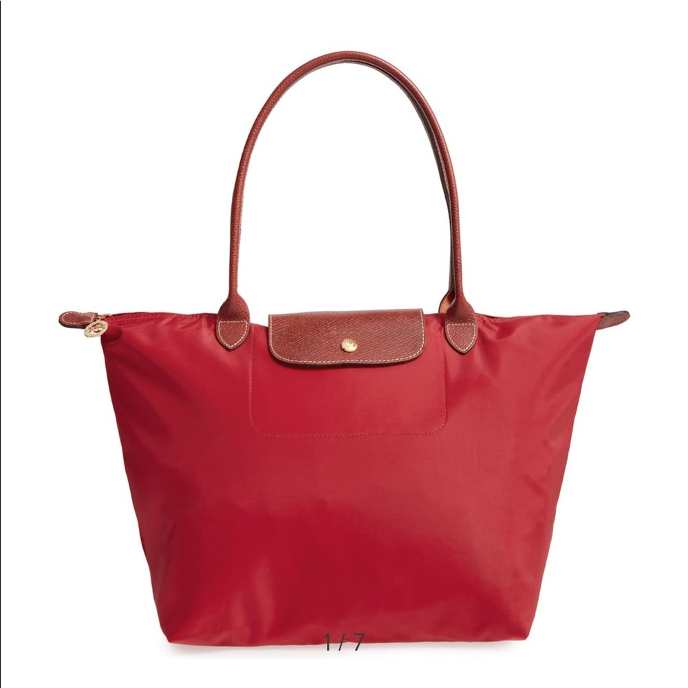 Large Red Longchamp Excellent Condition
